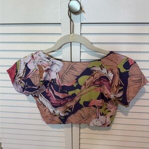 San Lorenzo Floral Surf Crop Top